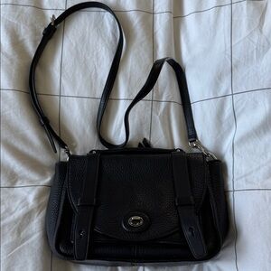 Coach Black Leather Shoulder Bag